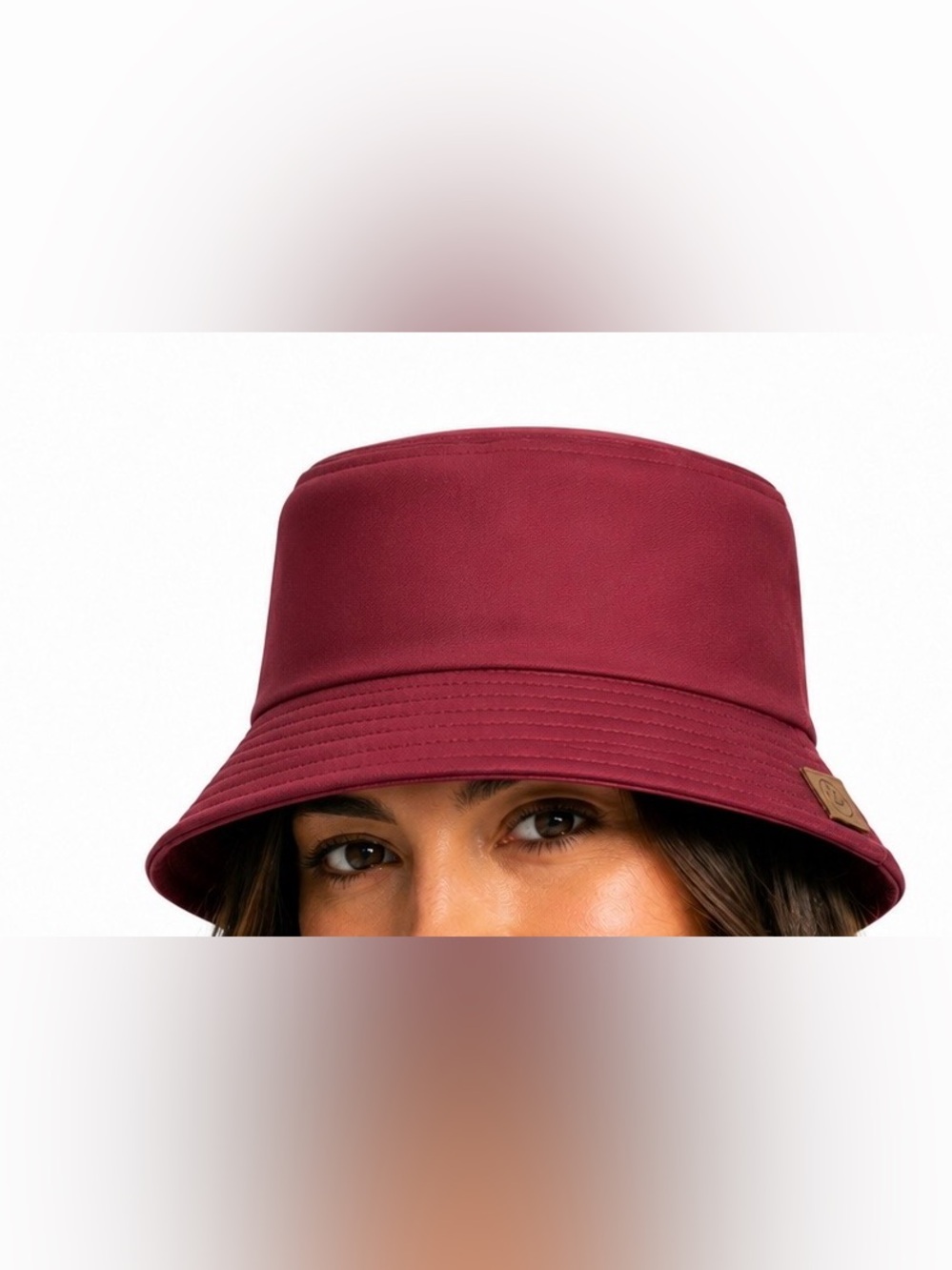 NWOT - Burgundy Cotton Bucket Hat One Size
